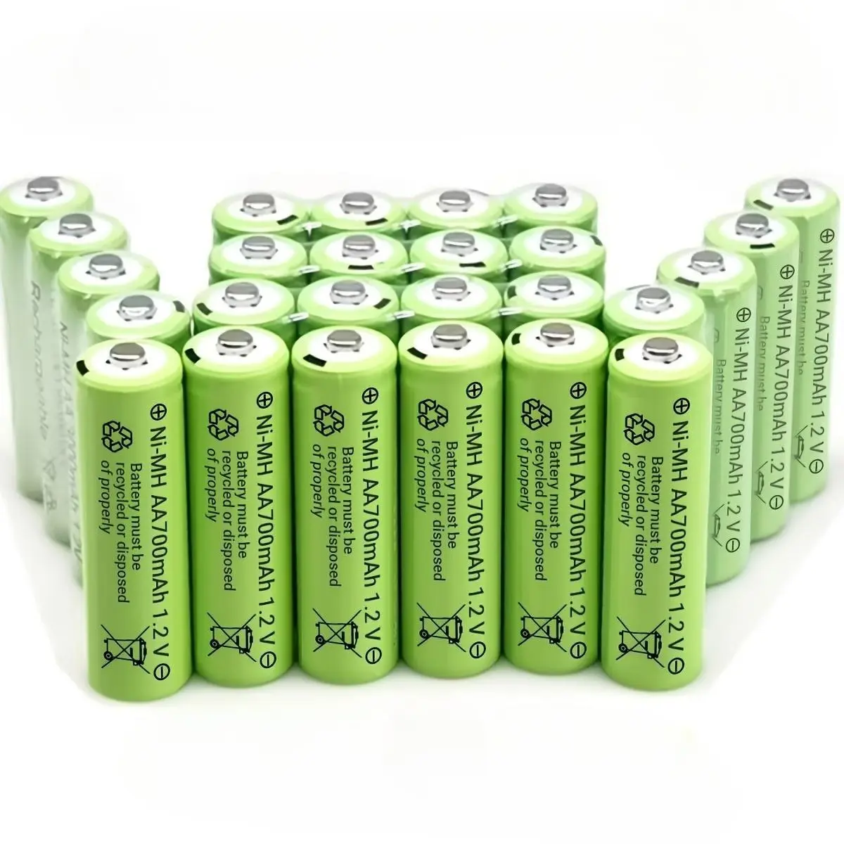 Brand New 1.2V 700mAh AA Ni-MH USB Rechargeable Batteries, Portable Reusable Cells for Remote Controls, Mice, Alarm Clocks, Mics & Solar Lights, Practical Valentine's Day Gift for Men