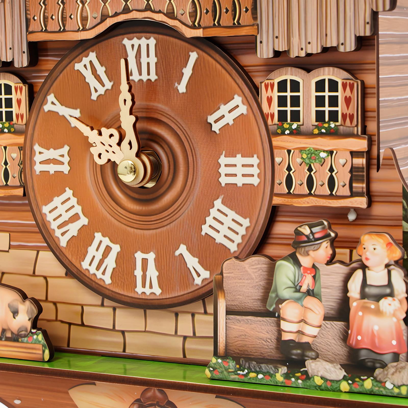 Vintage Cuckoo Wall Clock with Bird Chime, Nordic Decor Wooden Wall Clock, Hanging Wall Clock Decoration 25*10*50cm Vintage Cuckoo Wall Clock with Bird Chime, Nordic Decor Wooden Wall Clock, Hanging Wall Clock Decoration 25*10*50cm