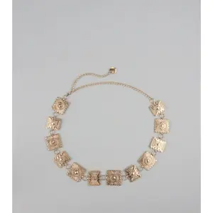 Stand Out At Sundown Concho Chain Belt