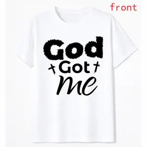 Women's Casual Christian Tee – Soft Heavyweight Cotton with Cross and Faith Message