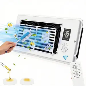 Vecotost-4” x 10” Register Booster Fan for Register Holes,10-Speed Quiet Ventilation Fan with Thermostat & Remote, , install in  Vents Negative Ion & Ultra Quiet. Get Better AC/Heating Easy Installation Mother's Day Gift