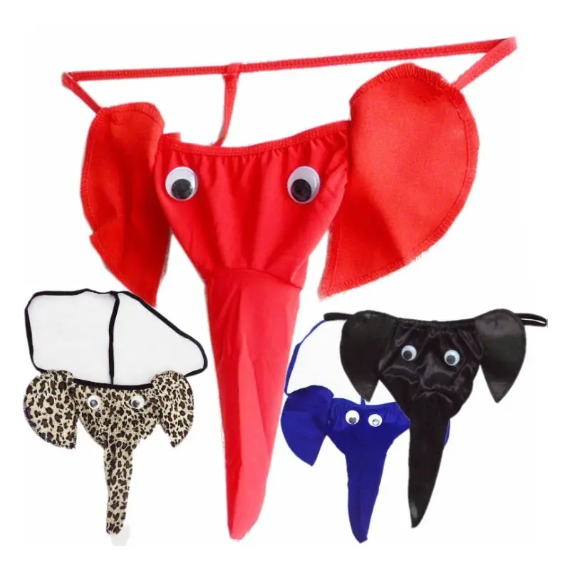 Men's Sexy Elephant Briefs G-String Underwear
