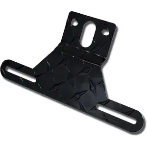 Universal Trailer License Plate Bracket Frame Holder for RV Boat Trailer Black 1