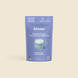 Blume Blue Lavender Superfood Latte – Caffeine-Free Calm Drink Mix