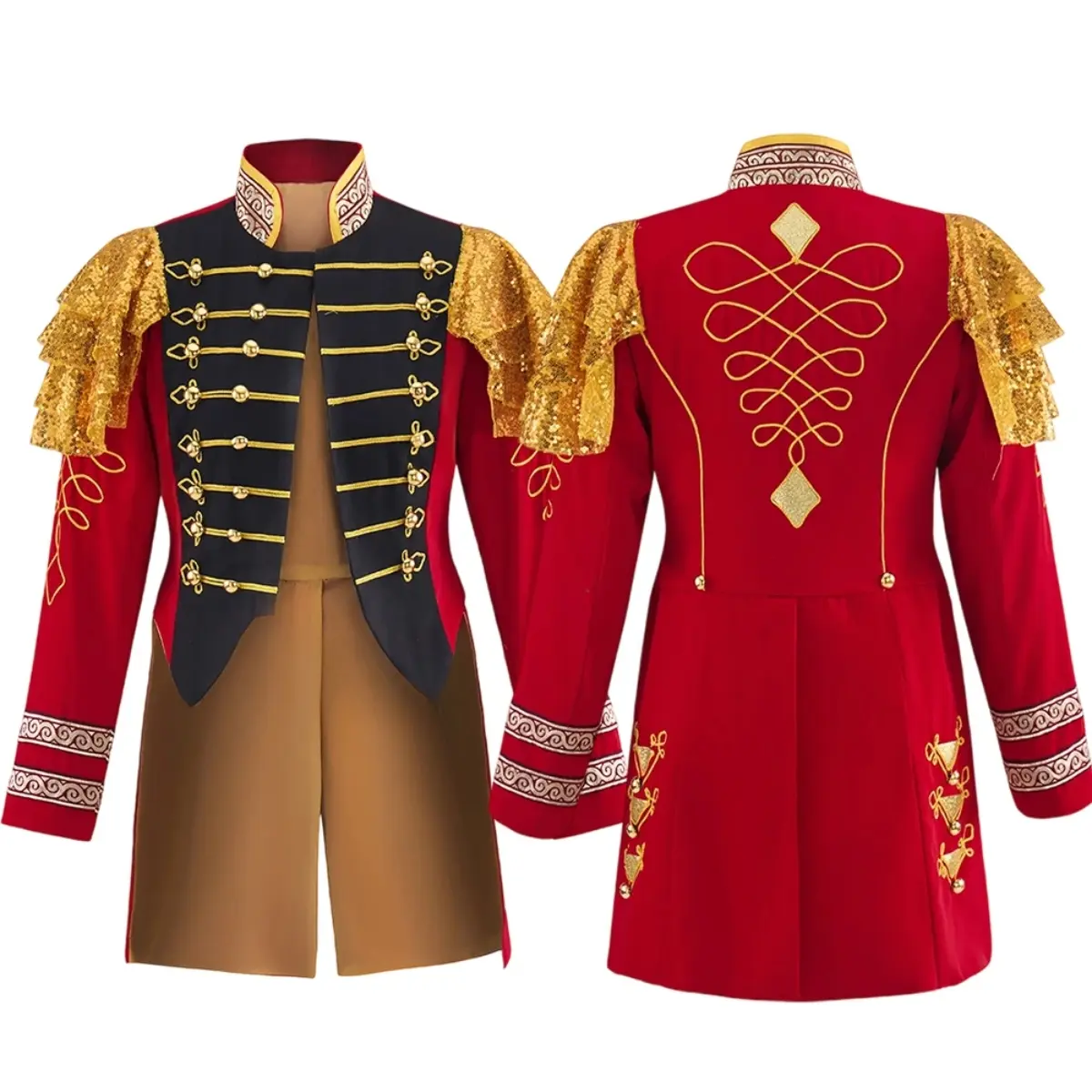 Women‘s Tudor Queen Costume Regency Officer Military Jacket Historical Royal Parade Uniform