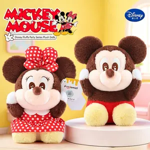 【Gift for Mom】 MINISO x Disney Mickey Minnie Plush Toy, Soft Stuffed Doll for Girls, Ideal Birthday Gift, Kawaii Room Decor Collection#Summervibes