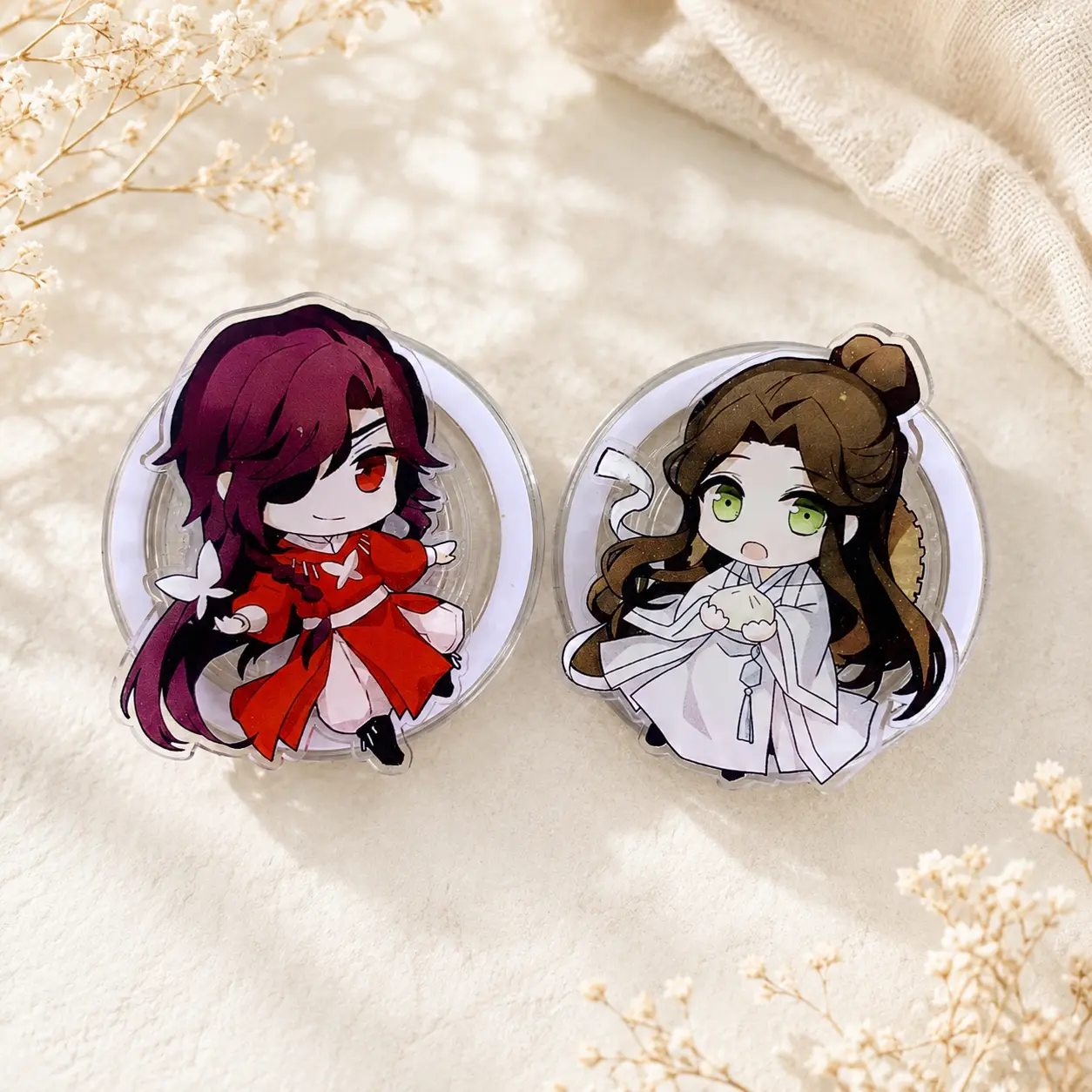 Chibi Anime Tgcf Magsafe Phone Grip - Cute H-heaven's Official blessing Magnetic Phone Holder - Gift for fan