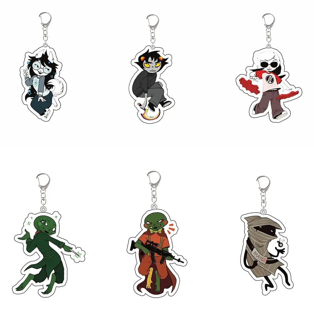Homestuck Acrylic, Cherubs, Carapacians, Gamzee Makara, Karkat, Feferi Peixes Bag Charm, Gift for Fans