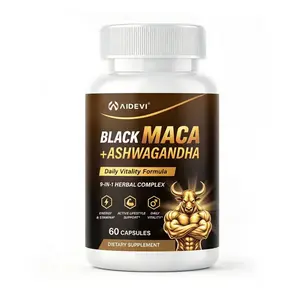 AIDEVI Black Maca & Ashwagandha Gummies, Maca Root and Ashwagandha Blend for Adults, Daily Wellness Supplement