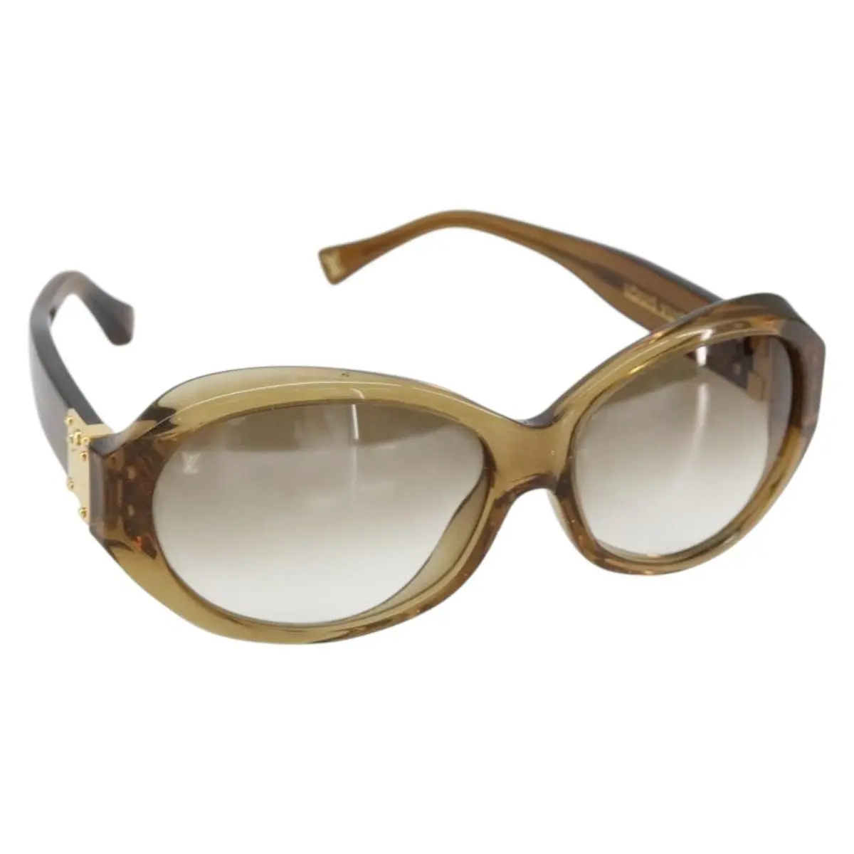 Pre-owned JP BS29542 LOUIS VUITTON Sunglasses plastic Brown Z0094E LV