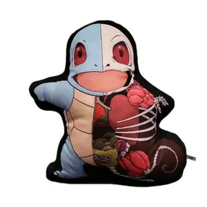 Pokey Anatomy Pillow | Unique Squirtle Pokemon Pillow | Pokey Anatomy | One-of-a-kind