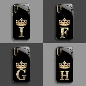 Suitable for [Galaxy Note 10 Plus] New high-end crown electroplated gold edge mobile phone case new business simple explosion-proof mobile phone case affordable anti-fall anti-fingerprint-888