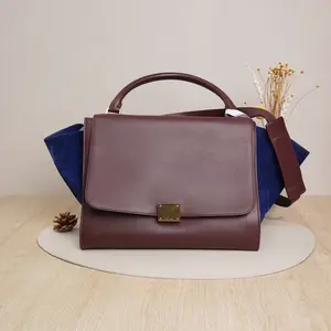 Pre-owned Celine Leather Tote Bags Trapeze Medium Tote Bag DS052820 A120