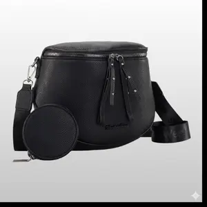 CocoRuta Crossbody Bag for Women, Large Bum Bag Purse Soft Vegan Leather Travel Fanny Pack with Coin Purse