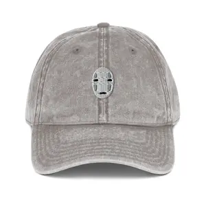 No Face Embroidered Cap
