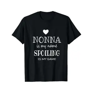 1pc Funny Nonna Is My Name Italian Grandma T-Shirt - Italian Nonna Definition Print, Comfortable Round Neck Short Sleeve Summer Tee for &, Italian Heritage, Family Parties, 180gsm Heavyweight