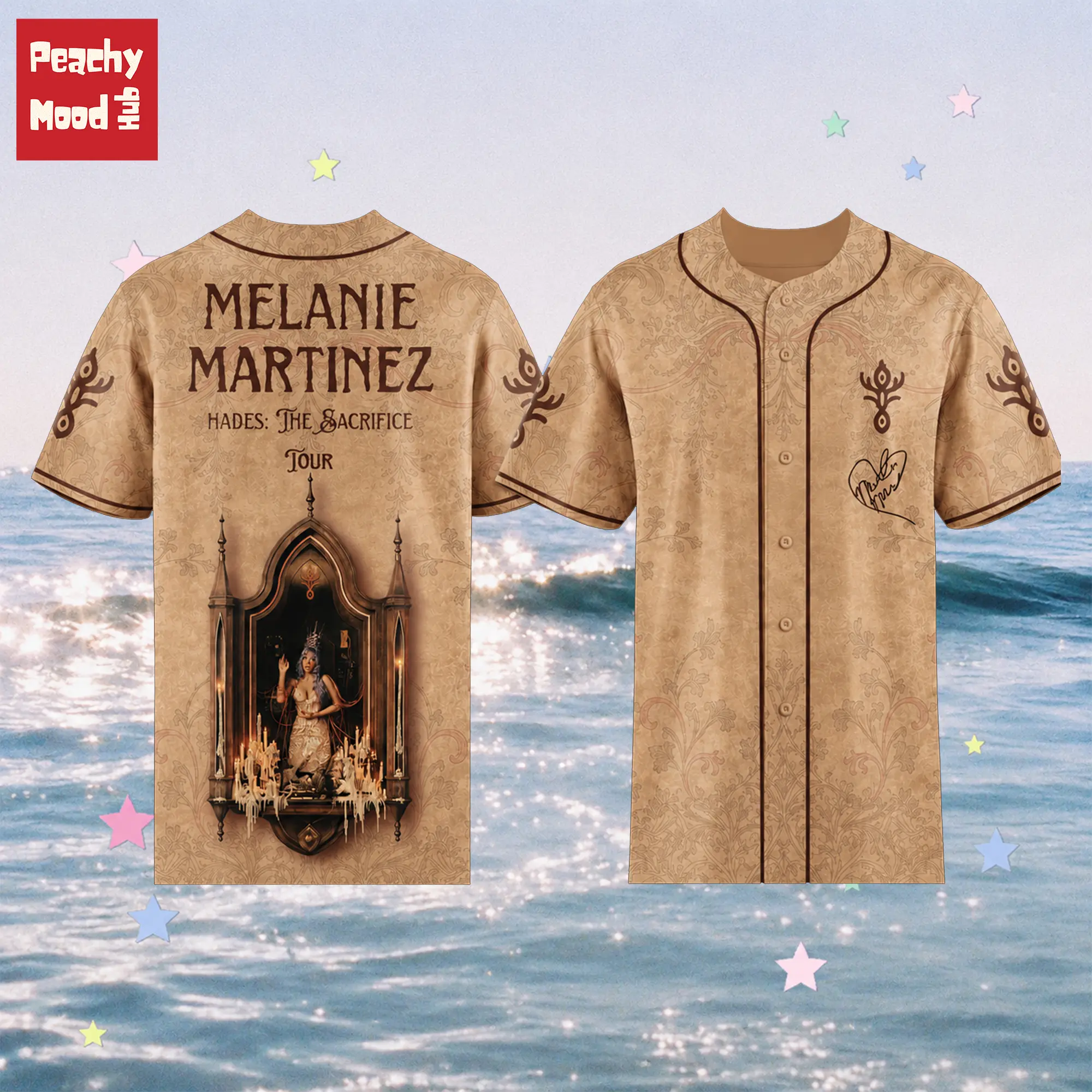 Melanie Martinez Hades The Sacrifice Tour 2026 Vintage Baseball Jersey, Special Signature Shirt, Concert Fan Merch, Aesthetic Music Jersey