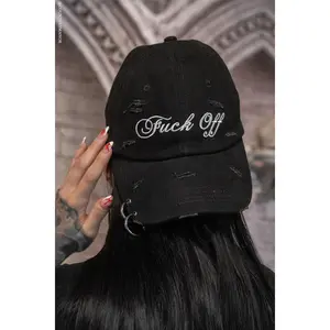 F*ck Off Pierced Baseball Cap