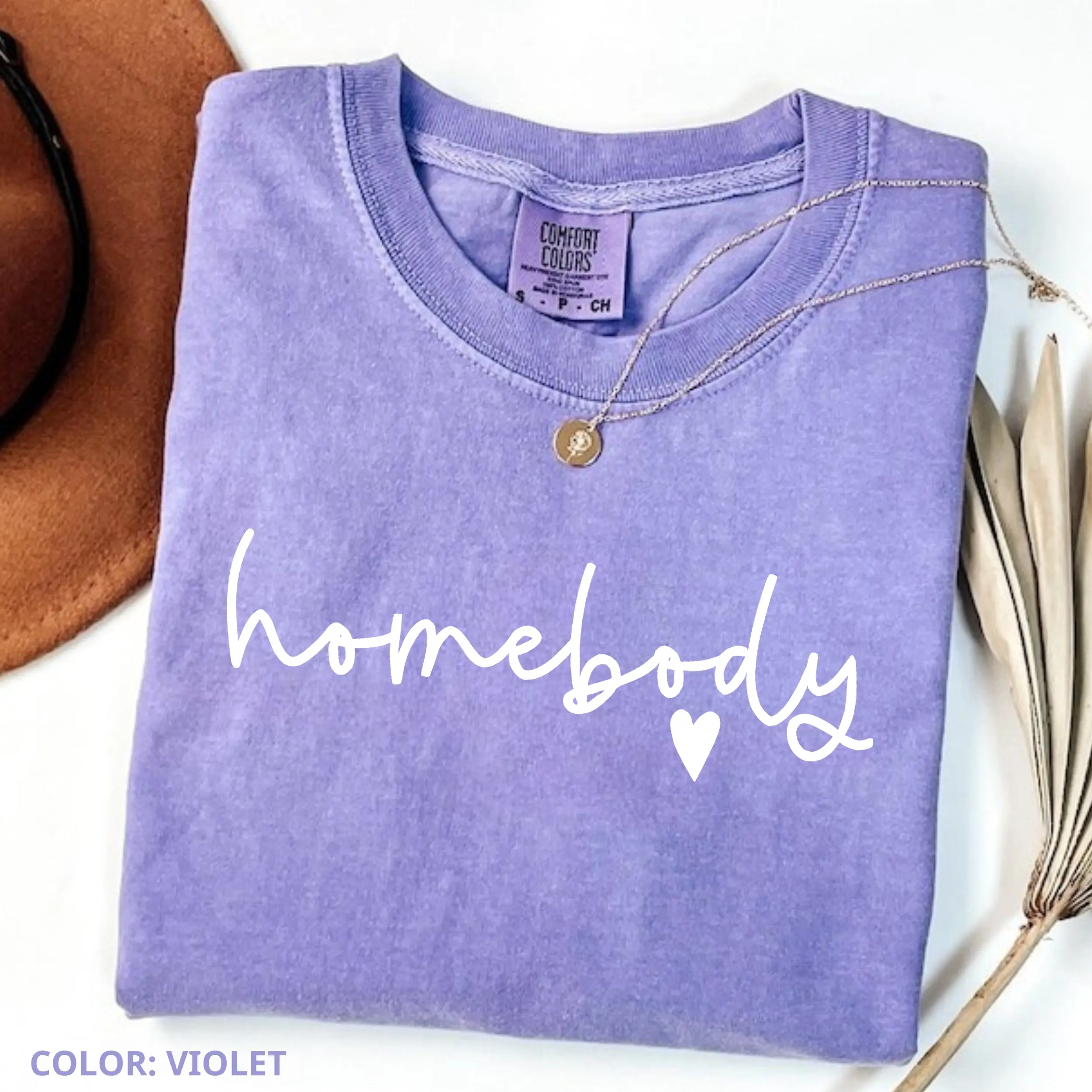 Comfort Colors Homebody Heart Shirt, Cozy Homebody TShirt, Stay at Home Tee, Work from Home Shirt, Introvert Gift, Cute Home Office Tee Streetwear Gift For Women