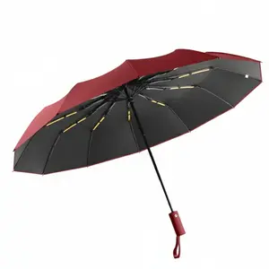 Unisex Lightweight Travel Umbrella - 12 Reinforced Ribs, Auto Open-Close, Oversized Windproof Waterproof, UPF 50+ Anti-UV/UVB, Ergonomic Black Coating Handle, Heavy Duty All-Weather Automatic Foldable Foldable Handheld Umbrella, All-Weather Umbrellas, Ant