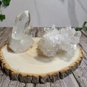 Raw Clear Quartz Natural Crystal Cluster - AAA Collector's Grade