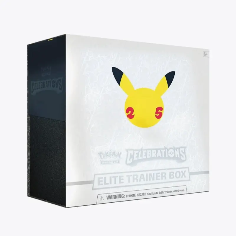 Pokmon Celebrations Elite Trainer Box CLB with Pikachu Design Official  Collectible Box - TikTok Shop