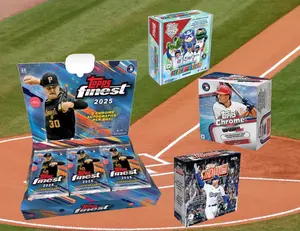 1x 2025 Topps Finest baseball hobby box & 1x 2025 Topps Update Chrome baseball mega box & 1x 2025 Topps Stadium Club baseball mega box & 1x 2026 Topps Series One Celebration mega box- PYT break - 4 total boxes -260409-1