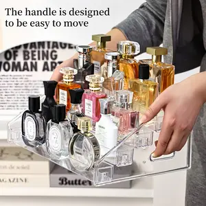 Transparent Staircase Figurine Display Shelf Stand, Clear Multi-Functional Storage Rack, Handmade Action Figure Holder, Collectible Model Organizer