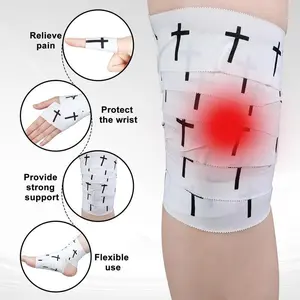 Jesus Cotton Athletic Tape 2-Pack 2in x 23ft Cross Wrist Wraps for Sports Enthusiasts Christian Church Gifts Comfortable Durable Versatile Support