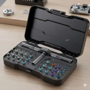 24-in-1 Ratcheting Screwdriver Set, Reversible Multi-function Precision Screwdriver Kit with Cross Flat Anti-Slip Handle, High-Strength Alloy Steel Hand Tools, Multifunctional Screwdriver for Home Repair, Electronics & DIY Projects