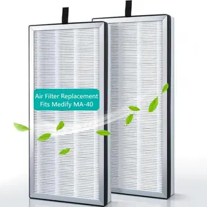 2 Packs HEPA Filter Replacement for MA-40, 3 in 1 Pre-filter with H13 True HEPA & Activated Carbon
