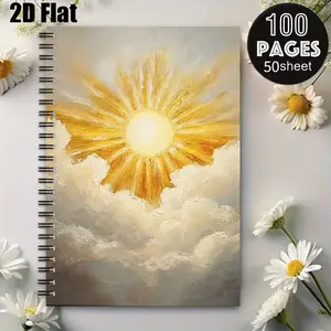 1 Spiral Coil Notebook 5.7x8.26 Inch, Durable Binding, Perfect for Camping Journal, Travel Diary, Outdoor Adventure Log, Ideal Gift for Hikers & Travelers on Thanksgiving, Christmas, Birthdays [2D] Flat