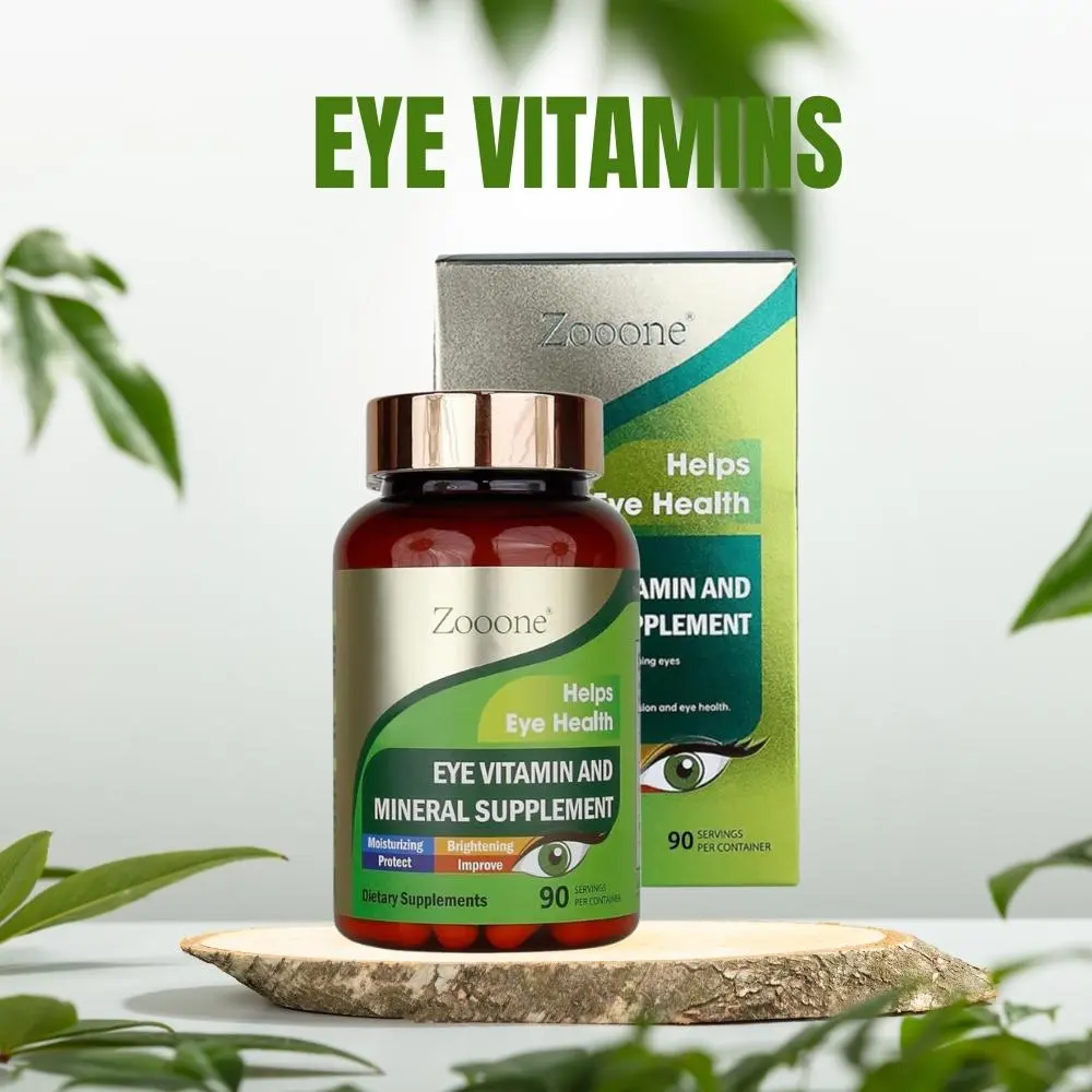 90pcs Lutein Eye Vitamins Supplement for Macular Health and Dry Eye, Contains Lutein, Zinc, Vitamins C/E & Zeaxanthin to Support Eye Health - Healthcare