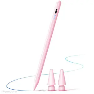 Stylus Pen for iPad 9th&10th Generation - iPad Pencil 2nd Generation, Fast Charge Active Pencil Compatible with 2018-2023 Apple iPad Pro11&12.9 inch, iPad Air 3/4,iPad 6/7/8/9/10,iPad Mini 5/6 Gen-PinkFFApexActive6CCCloutCart22