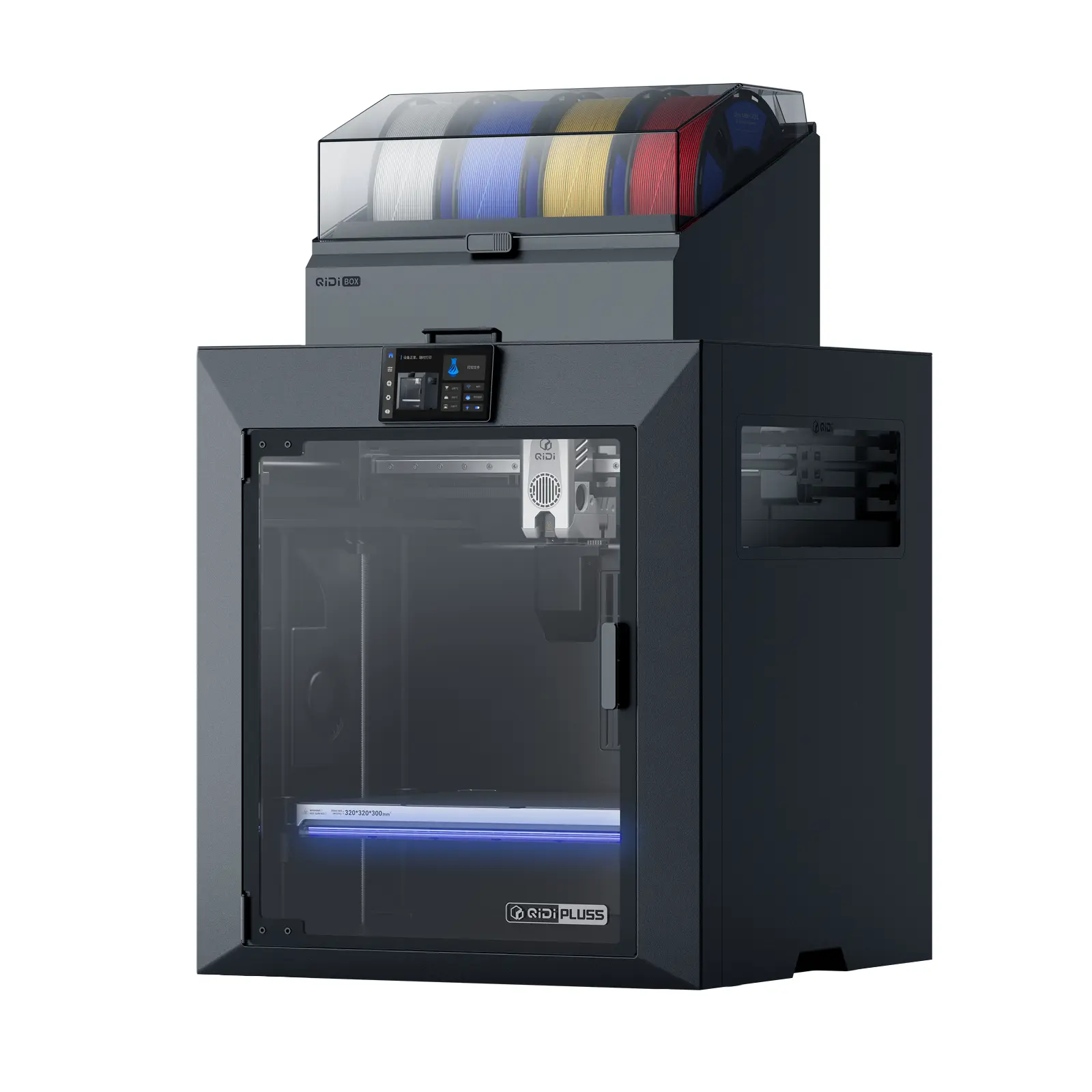 QIDI Plus5 Combo Enclosed FDM 3D Printer - 320×320×300mm Large Build Volume, 370°C Nozzle, 65°C Heated Chamber, CoreXY 600mm/s High-Speed Printing, Auto Leveling, Smart Detection, 1-Tap Print for Beginners & Professionals techvibes