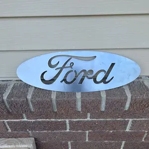 Classic Ford Oval Logo, Emblem, Insignia Metal Sign