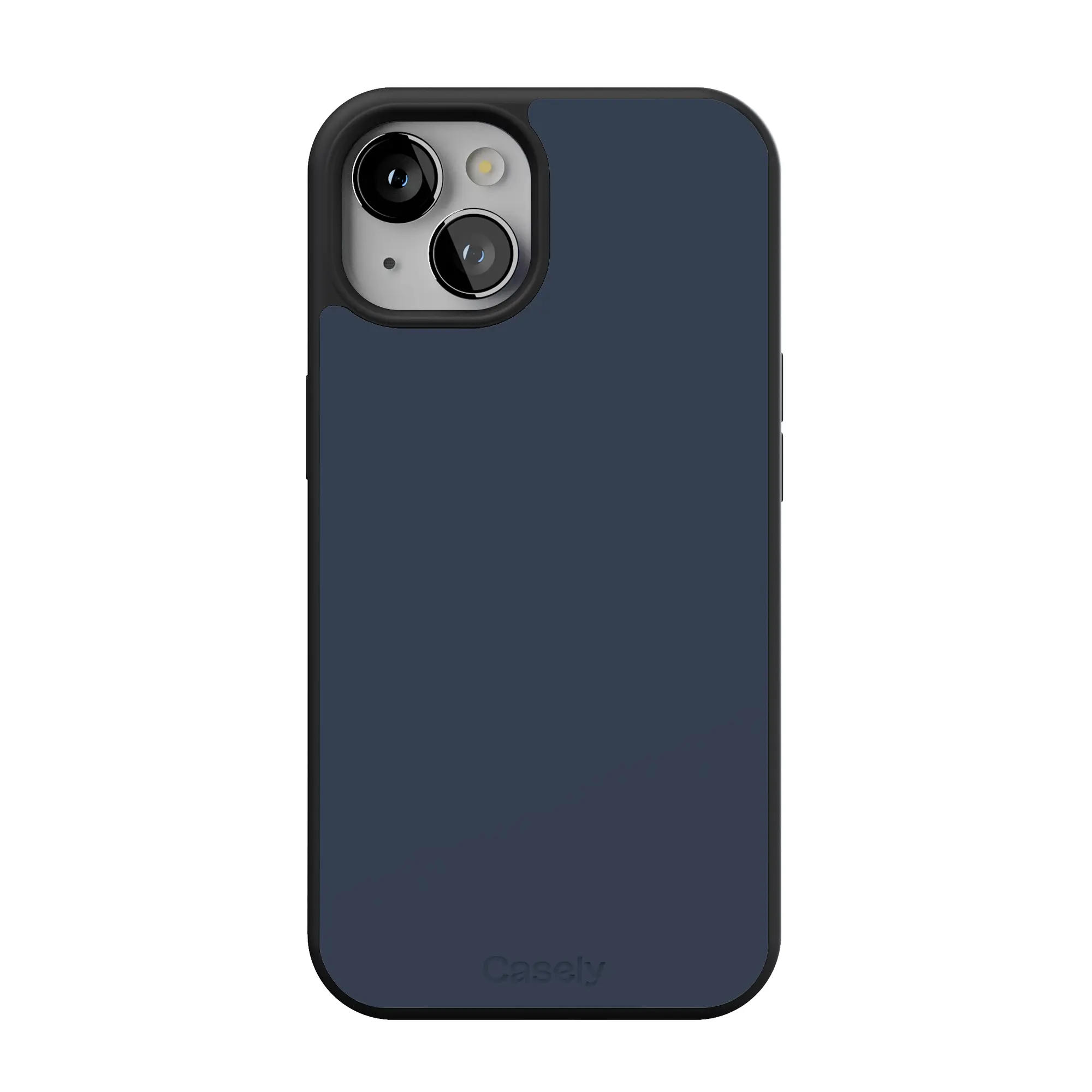 Casely iPhone 13 Case | The Boyfriend Collection | Slate Blue | Align Soft-Touch Flexible Bumper Case | Compatible with MagSafe