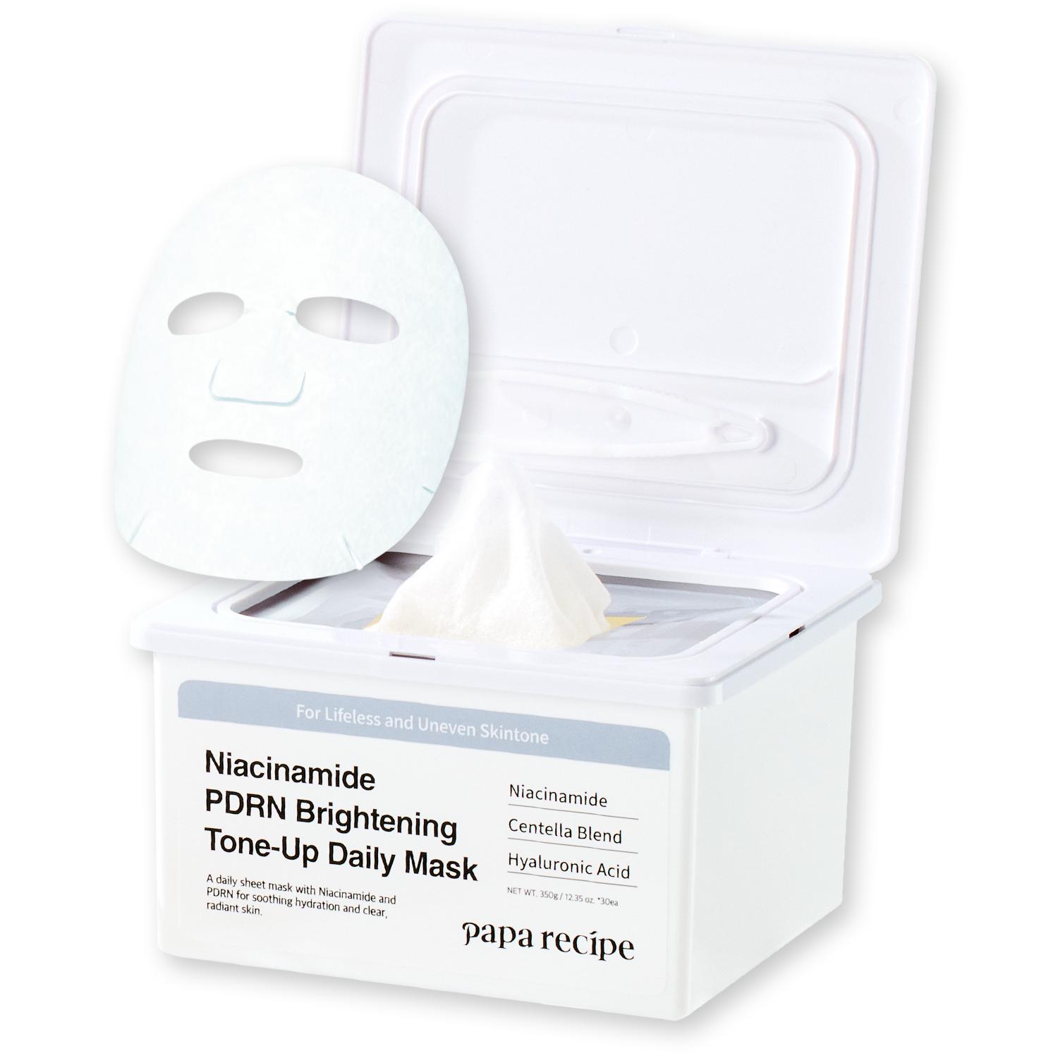 Papa Recipe Niacinamide PDRN Brightening Tone-Up Daily Mask (30 Sheets)
