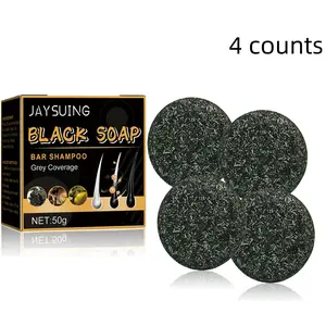 Natural Black Soap for Hair Care, Black Hair Shampoo, Gentle Cleansing & Nourishing Hair Soap Bar, Hair Care Product for Men & Women