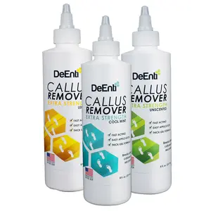 DeEnti Callus Remover Gel, Extra Strength Foot Callus Remover, 8oz Home Pedicure Supplies for Rough, Dry, Cracked Skin, Callus Remover for Feet