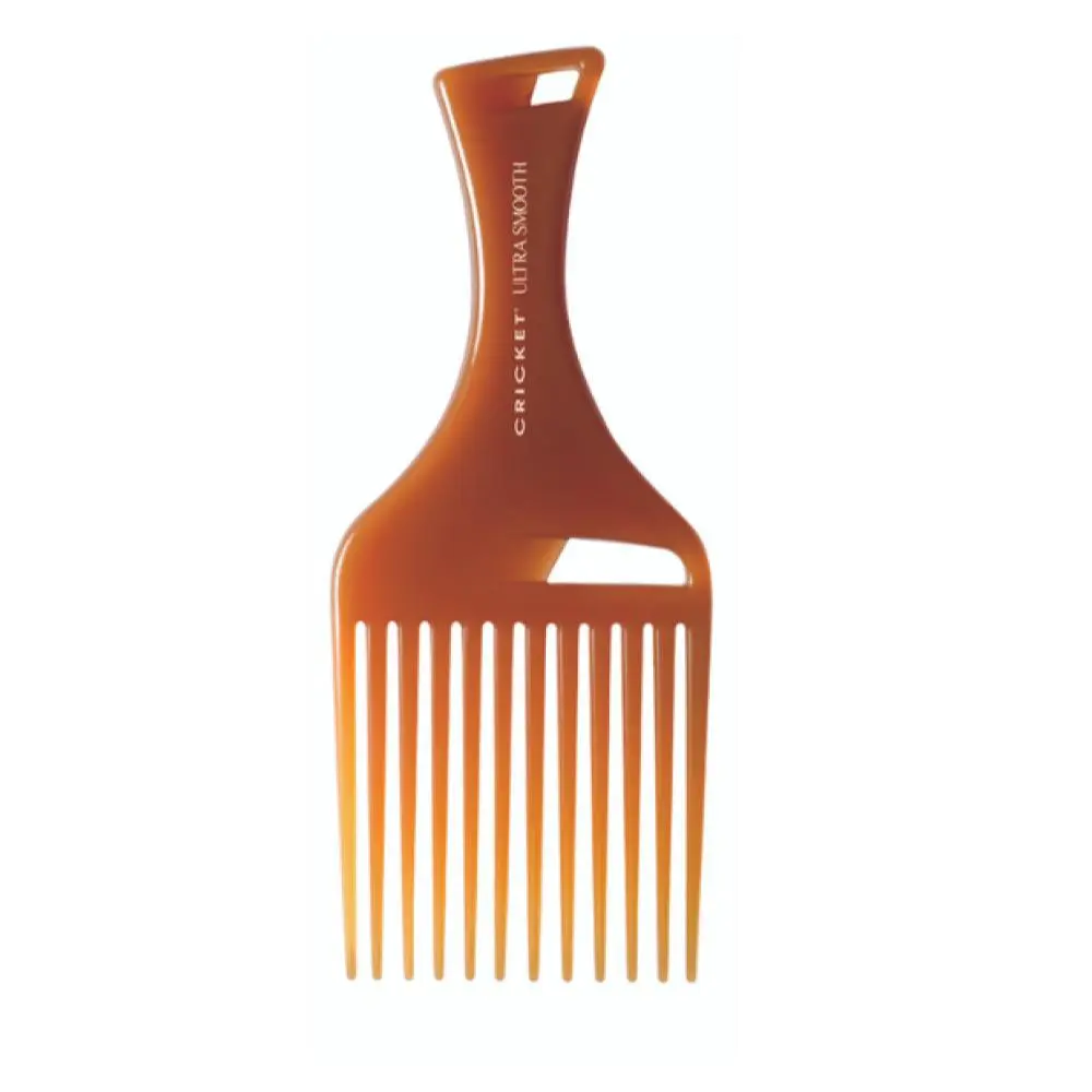 Cricket Ultra Smooth Hair Pick Comb, Infused with Keratin, Argan & Olive Oil for Volume, Lift & Frizz Control - For Thick, Curly Hair, Hair Care Comb