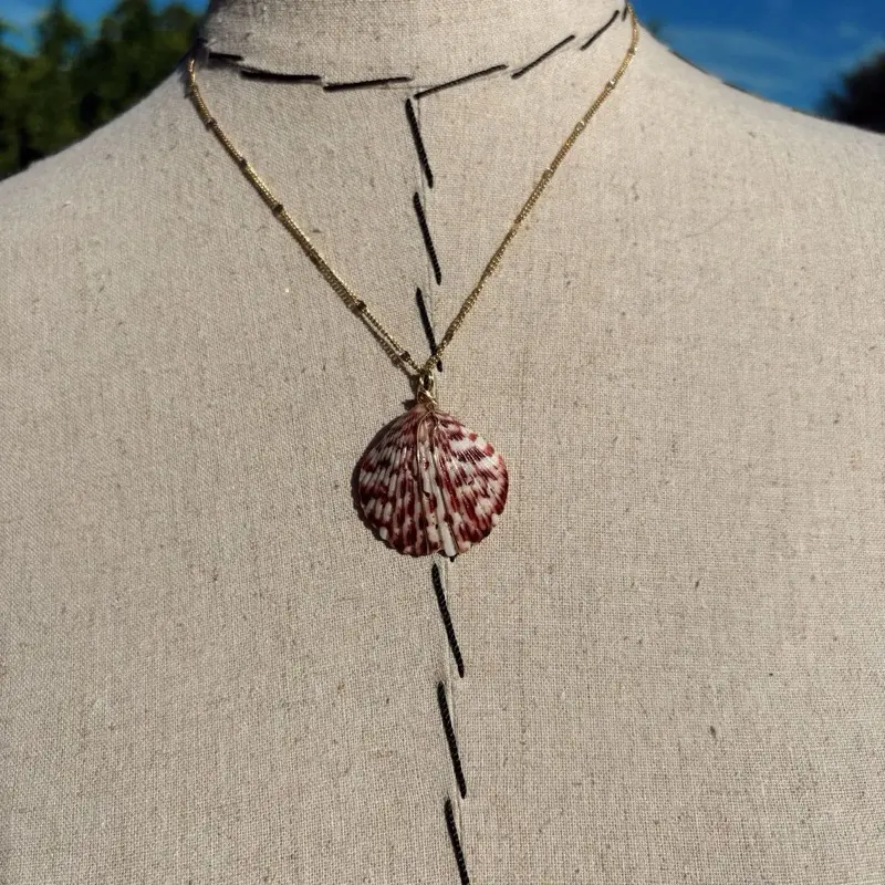 Handmade shell necklace - shelling - jewelry - shell jewelry - shell charms