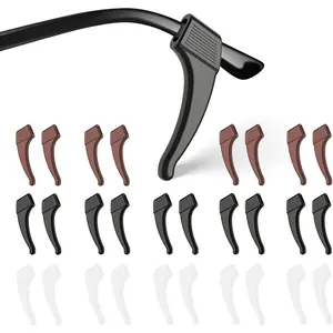 14 Pairs Anti-Slip Eyeglass Ear Grips Hook Comfortable Silicone Elastic Eyeglasses Temple Tips Sleeve Retainer-For Eyewear Sunglasses Spectacles Glasses,Sports Eyeglasses