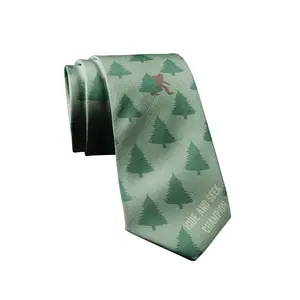 Bigfoot Hide and Seek Champion Necktie Novelty Ties for Men Funny Bigfoot Tie Sasquatch Neckties Funny Ties
