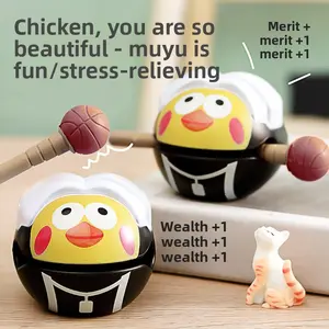 Popular wooden fish figurine, a -relieving ornament, and a creative toy. silent high-density sensory new  anxiety summer    fun fuzz mini paw    Pack decompress pain stress  soft  colorful ball kawaii adhd relief reduces calm decompression fidget ultimate