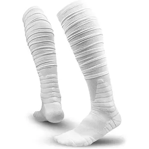 Scrunch Football Socks, Extra Long Sports Socks for Men & Boys