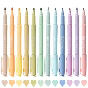 Mr. Pen Cute Chisel Tip Bible Highlighters 12 Pack Assorted Colors No Bleed Art Materials Office Supplies Smooth Application Pastel Markers Bible Highlighters, Christian Gifts, Back to School Supplies