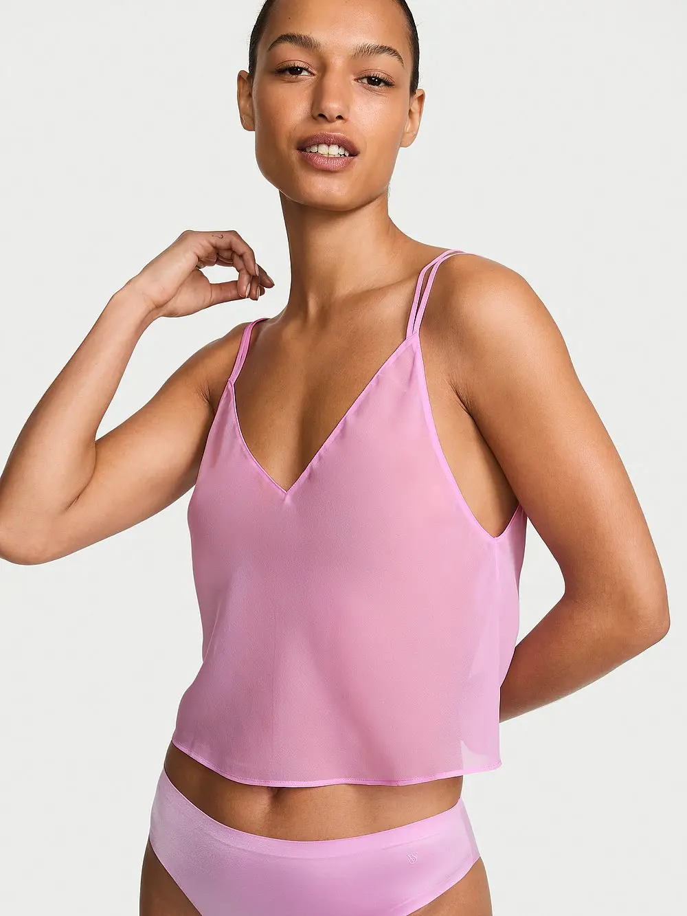 Victoria's Secret Sheer Chiffon Strappy Cami