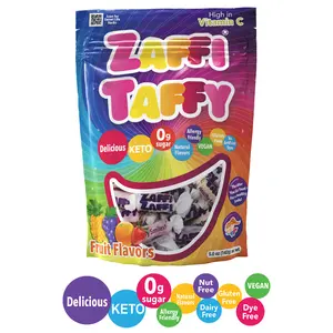 Zaffi Taffy Sugar-Free Fruit Taffy, Allergy Friendly, Vegan Bonbons, 5oz Bag Zaffi Taffy Sugar-Free Fruit Taffy, Allergy Friendly, Vegan Bonbons, 5oz Bag