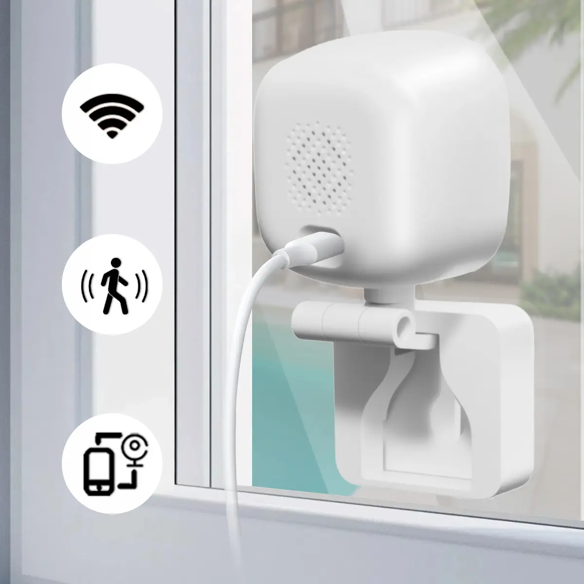 Home Security Camera with Starlight Night Vision, 2.4GHz WiFi, 2k HD Quality, Smart Human Detection, Real-Time Alerts, Easy Setup & Quick Install